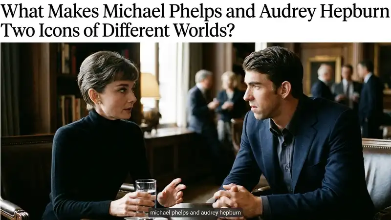 michael phelps and audrey hepburn